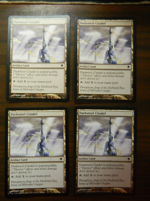 MTG Darksteel Artifact Land Common Darksteel Citadel x4 UNPLAYED