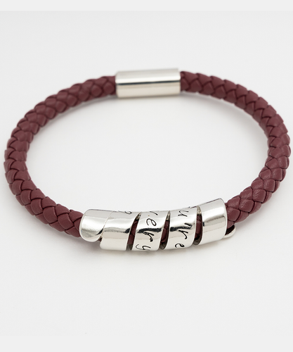 Regalo de Hijo Para Papa Regalo Cumpleanos Para Papa Pulsera Cuero Para Hombre - Picture 3 of 7