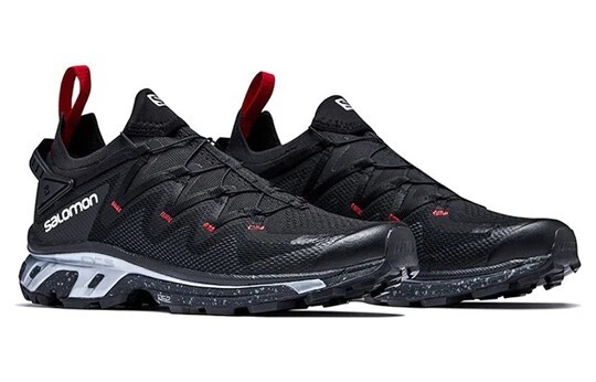 Salomon XT Rush Trail scarpe da trekking nere rosse Quicklace taglia 9 da uomo 415167