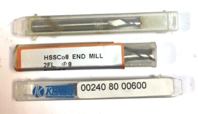 3x Schaftfräser Bohrnutenfräser Ø5 / Ø6 / Ø8 HSS von FORMAT/KENDU/o.a. Neu D0343