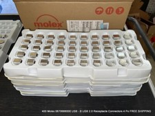 400 Molex 0670688000 USB - B USB 2.0 Receptacle Connectors 4 Po FREE SHIPPING