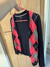 Tommy Hilfiger Cable Knit V-Neck Cardigan Sweater Button-Up XS