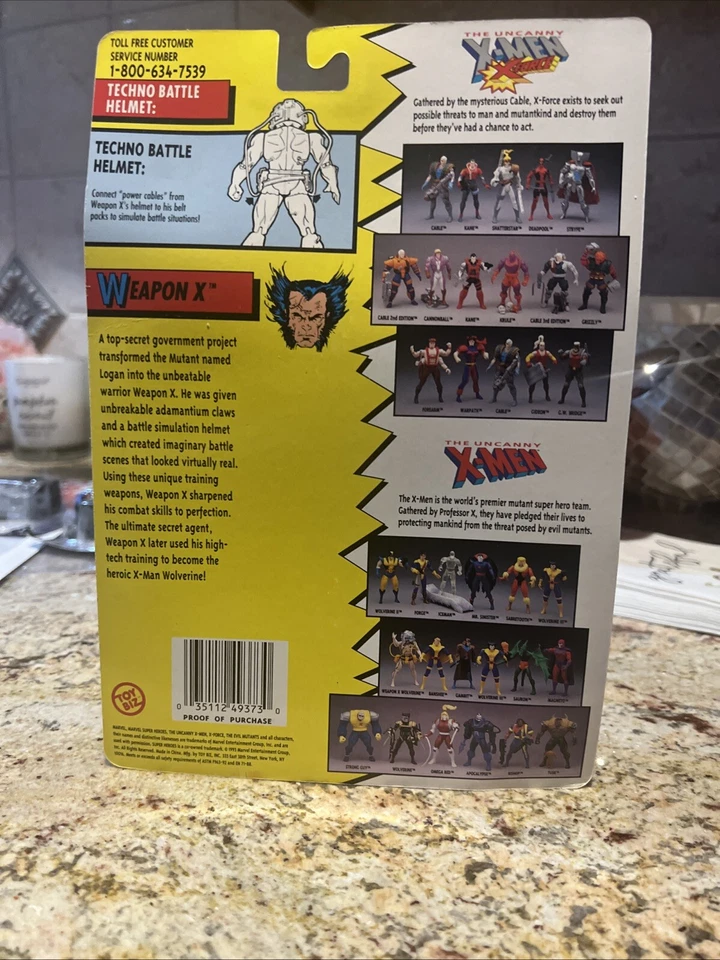 Toy Biz X-Men Wolverine Weapon X 1993 cuarta edición pantalones cortos azules ¡súper raros! Foto 4 de 4