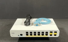 Cisco WS-C2960C-12PC-L 12 Port PoE Compact Switch - Same Day Shipping