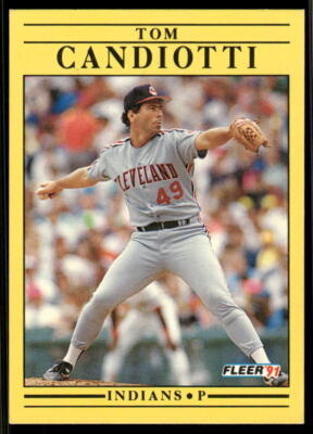 1991 Fleer #364a Tom Candiotti