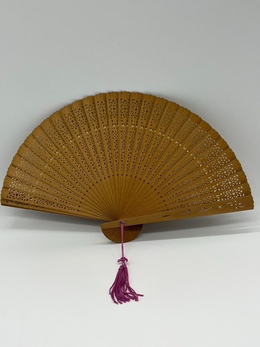 Ventilatore giapponese pieghevole a mano legno giapponese sensu profumato dal Giappone USATO2 - Foto 5 di 15