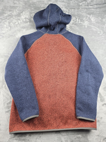 L.L. Bean's Sweater Kids Size L14-16 Fleece Hooded Colorblock School Winter EUC - Picture 10 of 13