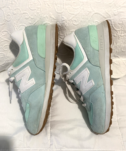 New Balance Encap 574 Sneakers Womens 8 Mint Green White WS574PS2 - Picture 6 of 11