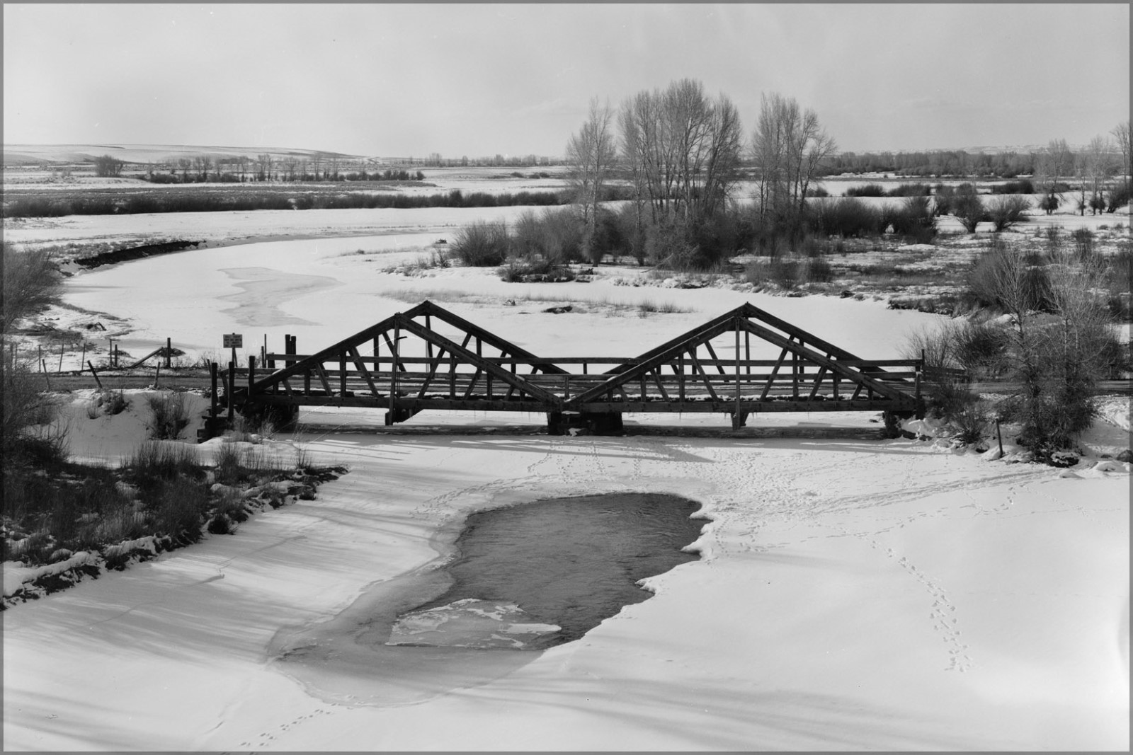 Poster, Many Größes; Bridge Over New Fork River, Near Boulder In Sublette County Poster, Many Größes; Bridge Over New Fork River, Near Boulder In Sublette County