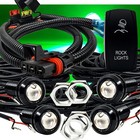 Green LED Rock Light Kit Power Busbar Harness for Polaris RZR Pro Ranger Crew XP