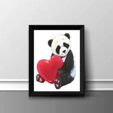 PANDA FUN A4 PRINT PICTURE POSTER WALL ART HOME DECOR UNFRAMED NEW GIFT 