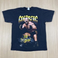 Vintage WCW Shirt Mens Large Black Goldberg Fear the Spear WCW Wrestling WWF 90s