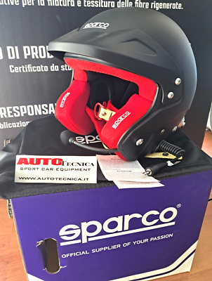 CASCO SPARCO JET RJ-i TAGLIA M ATTACCHI HANS e INTERFONO SNELL
