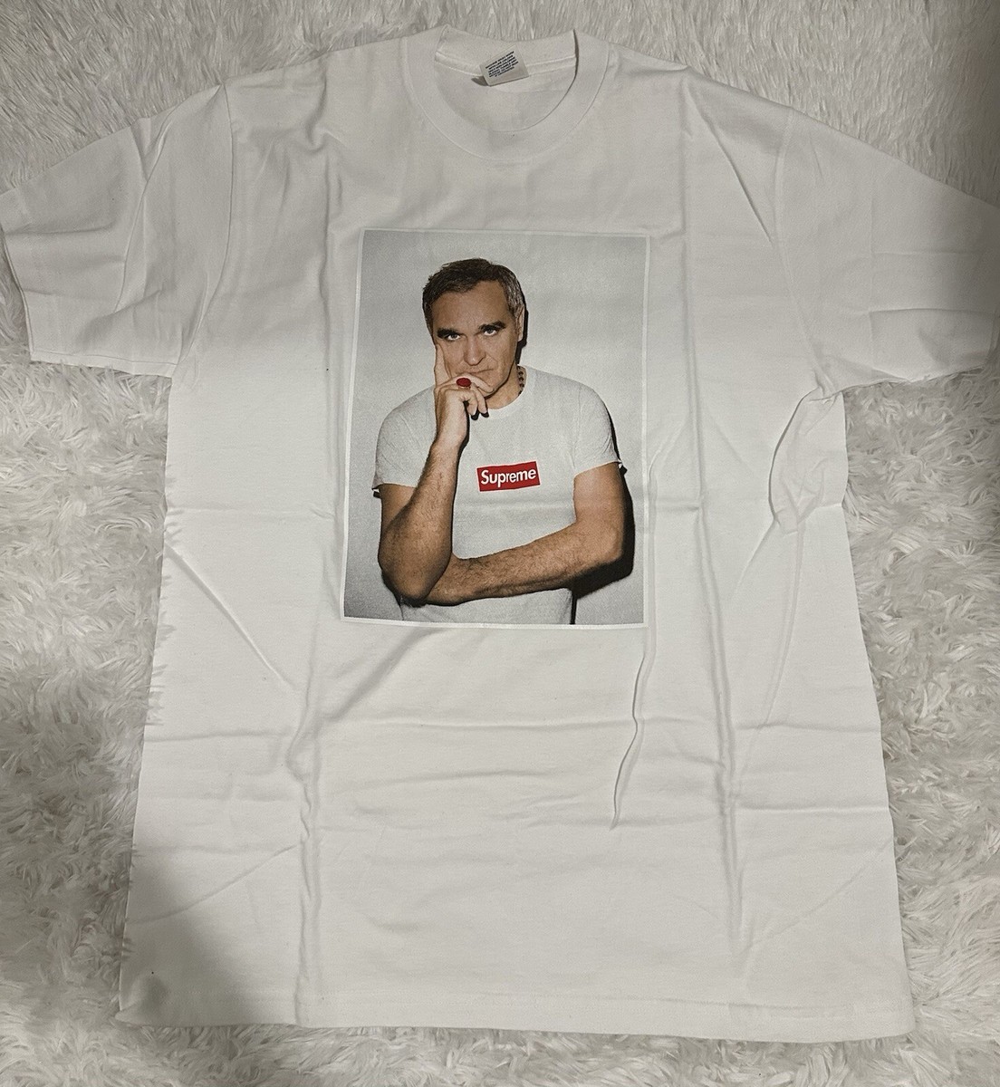 Supreme Morrissey Tee Shirt color White size Large 100% AUTHENTIC Supreme Morrissey Tee Shirt color White size Large 100% AUTHENTIC