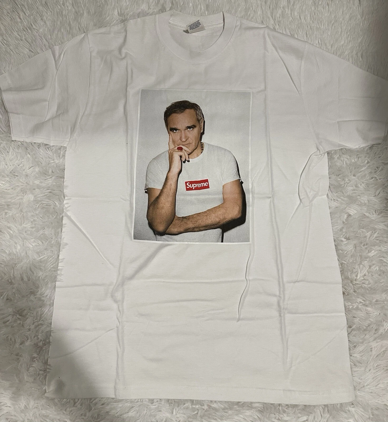 Tee shirt Supreme Morrissey couleur blanc taille L 100% AUTHENTIQUE