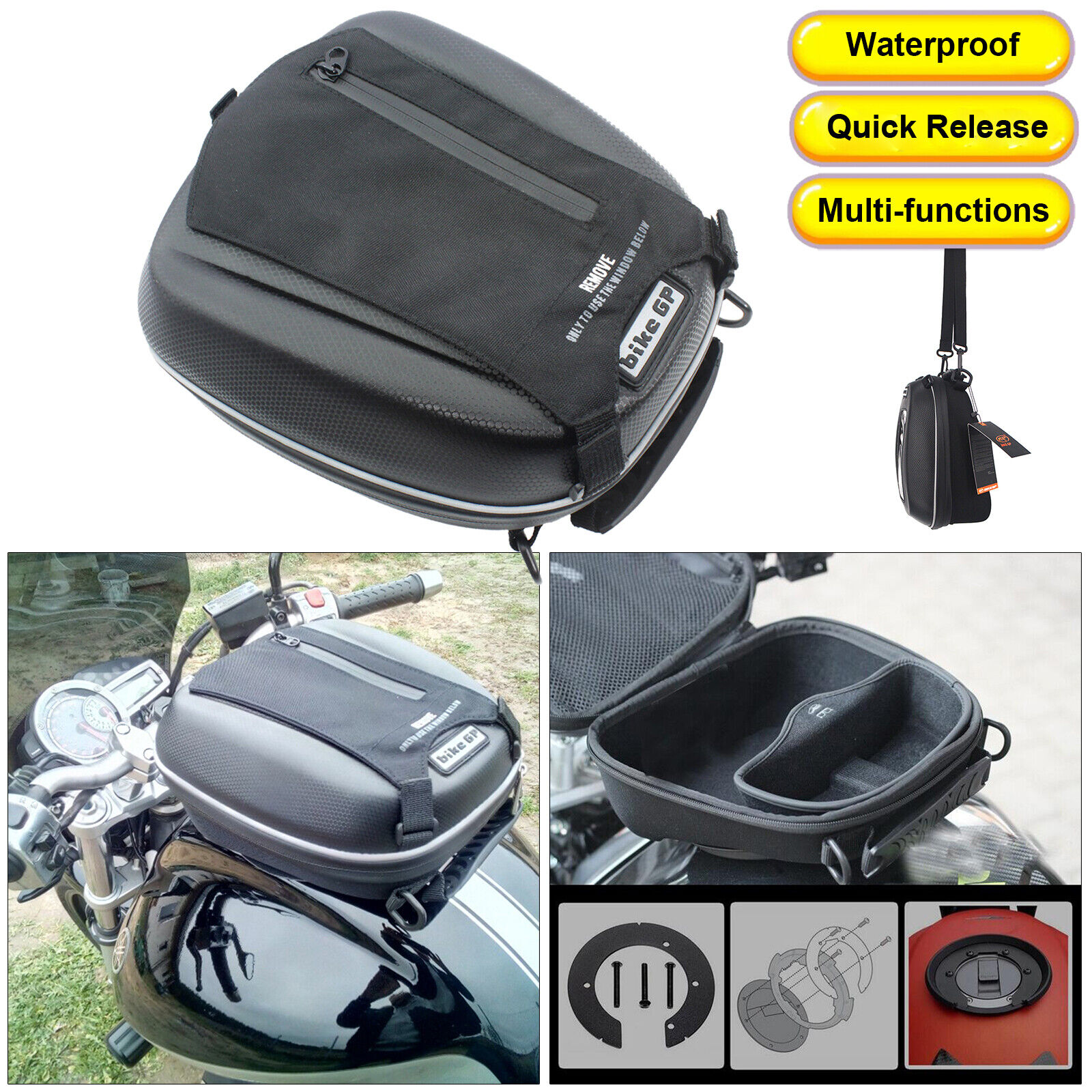 Tank Bag For KAWASAKI VERSYS 650 1000/Z900RS/ZX10R/ER-6N/Z800/Z750 Quick  Release