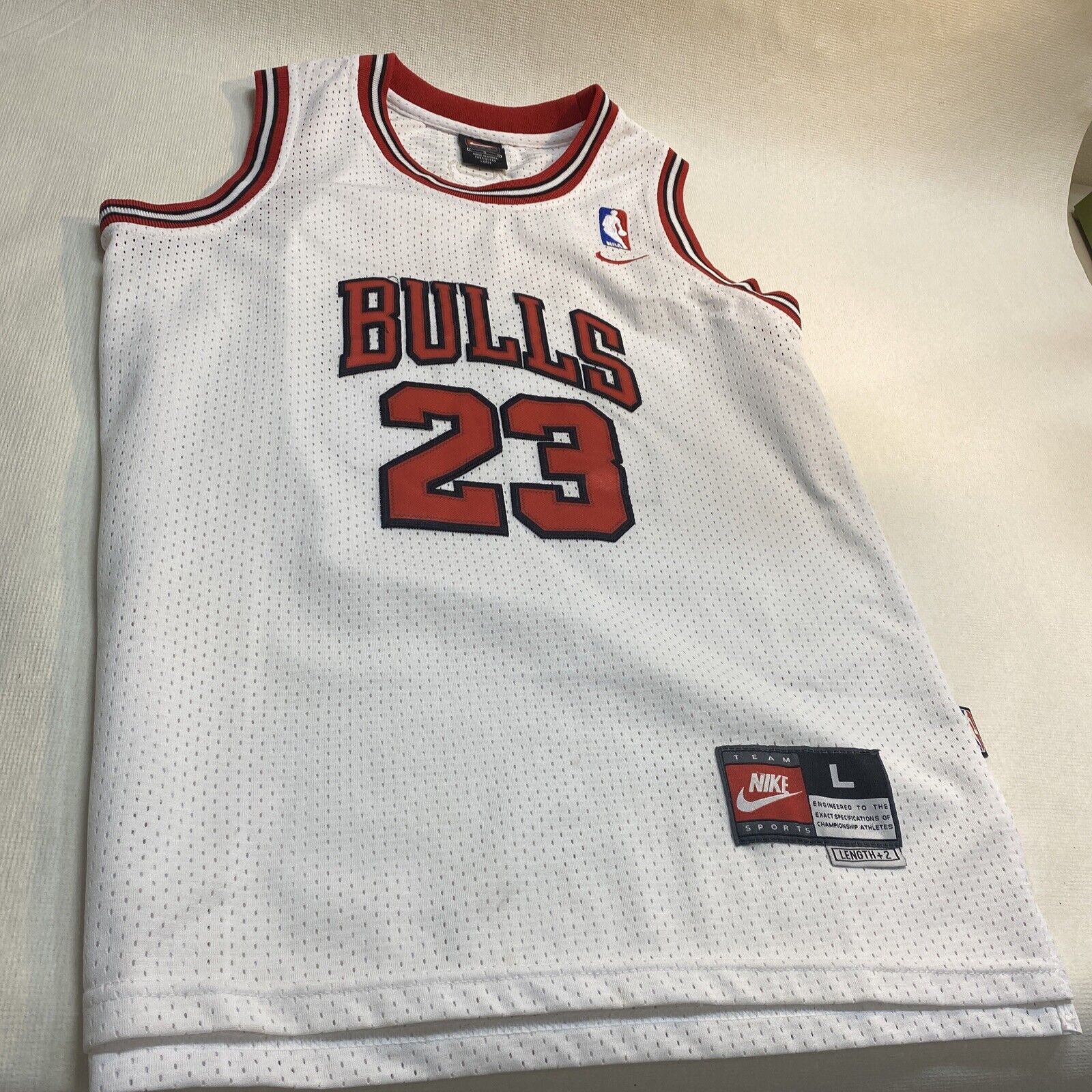 afeitado Inferir Torrente Michael Jordan #23 nike teem shirt Chicago Bulls NBA Jersey Sz youth large.  – ASA College: Florida