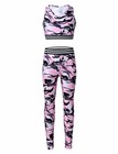 JEATHA Mädchen Sport-Set – Crop Top + Jogginghose, ärmellos, Aus Polyester, Für Yoga, Gym & Freizeit