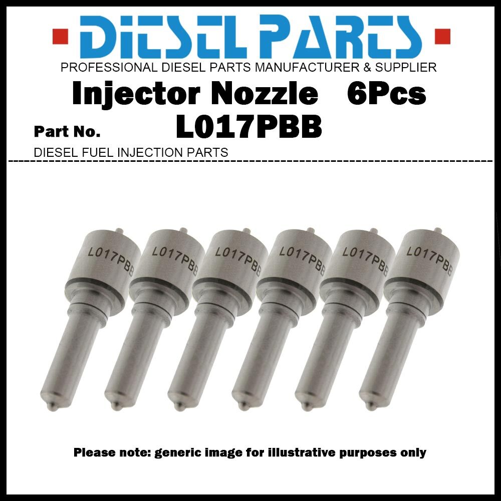 6Pcs Injector Nozzle L017PBB for Volvo FH12 FM12 12.1d D12C