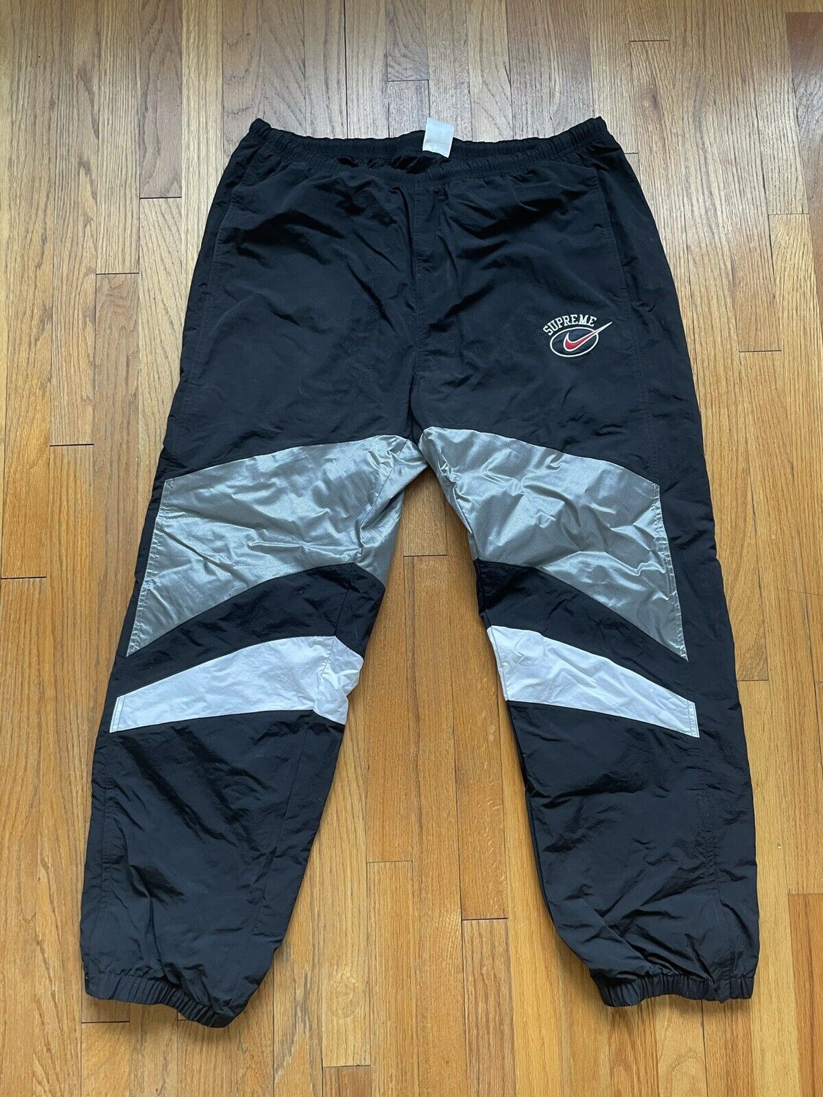 supreme nike warm up pant XS シルバー