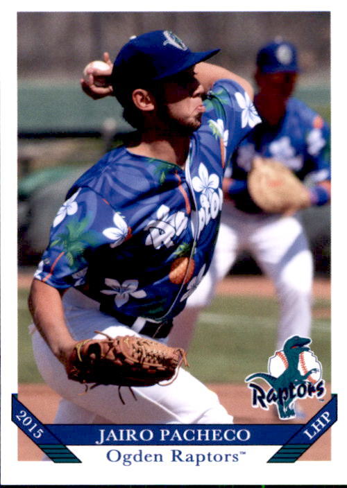 2015 Ogden Raptors Grandstand #22 Jairo Pacheco Cabimas Venezuela Baseball Card