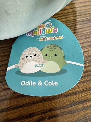 Squishmallow 2 in 1 Plush 12  Flipamallow Odile & Cole By KellyToys