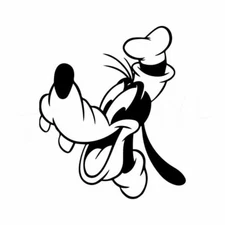 Vinyl Decal for Window - Goofy Face (Disney), Various Sizes & Colors