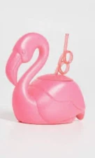Sunnylife Flamingo Sipper Cup Pink New 6" x 6.5"
