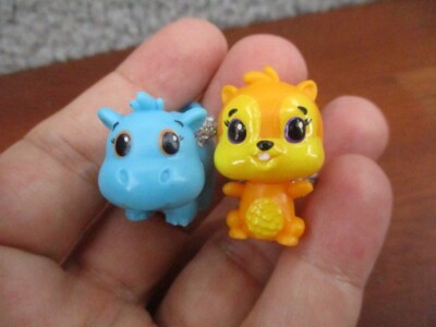 Hatchimals Colleggtibles Series 1 Lot Mini Figures Squirrel HIppo Hippopotamus