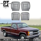 For Chevy C1500 K1500 1995-1999 Driver Passenger Bottom & Back Seat Cover Gray