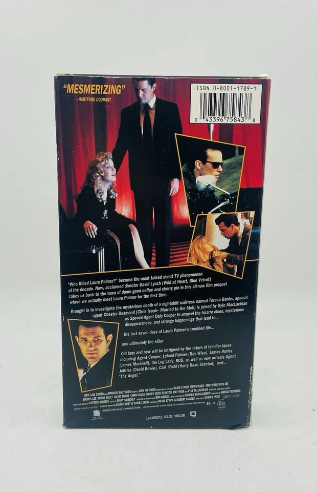 Twin Peaks (Fire Walk With Me) VHS Tape Movie (VTG) David Lynch 1990 (RARE!) - Image 3 of 4