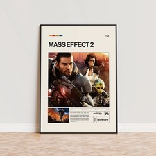 Mass Effect 2 Commander Shepard Sci Fi Poster