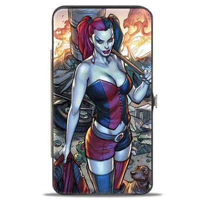 Hinged Wallet Harley Quinn Hot in the City Pose + Battle Scene Block (US IMPORT)