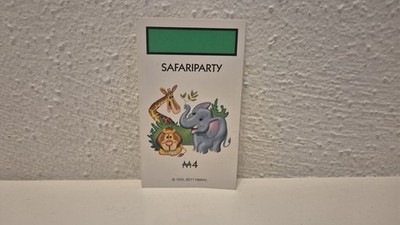 Monopoly Junior Party 36887 Hasbro Ersatzteile: Partykarte