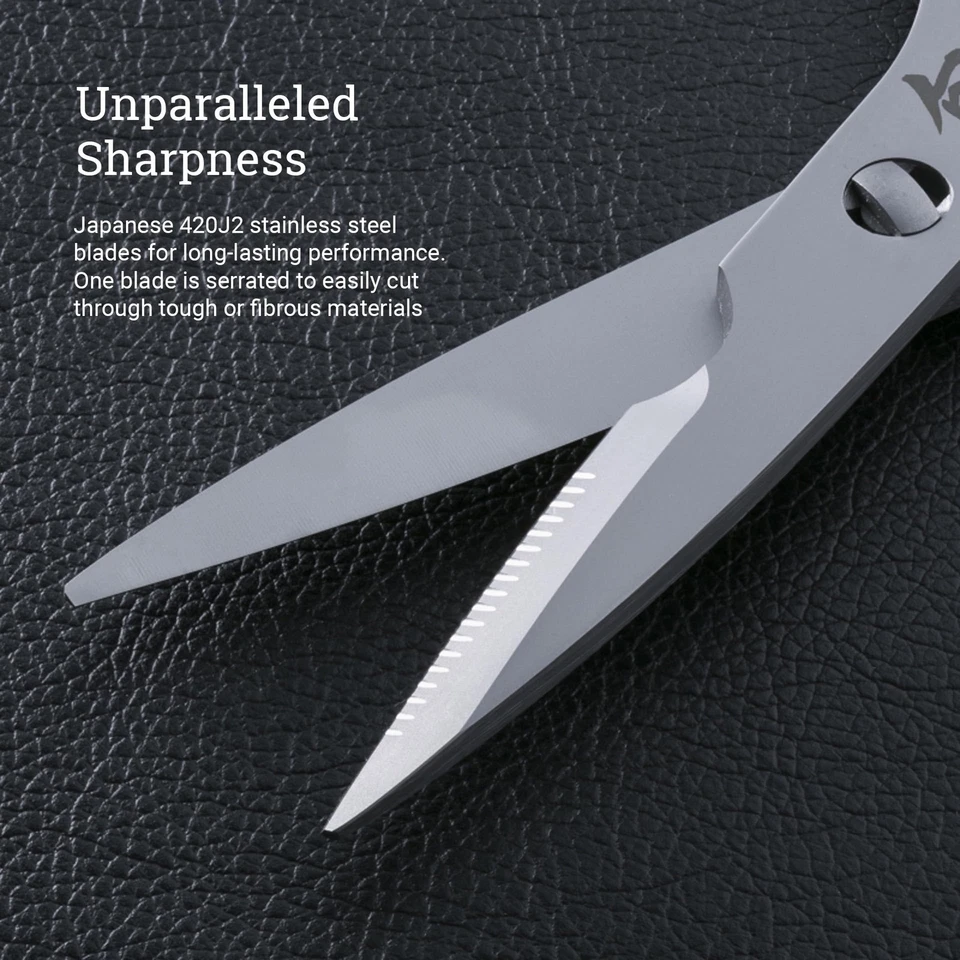 Shun Cutlery Kitchen Shears, Stainless Steel Cooking Scissors, Blades Separate - Image 4 of 4