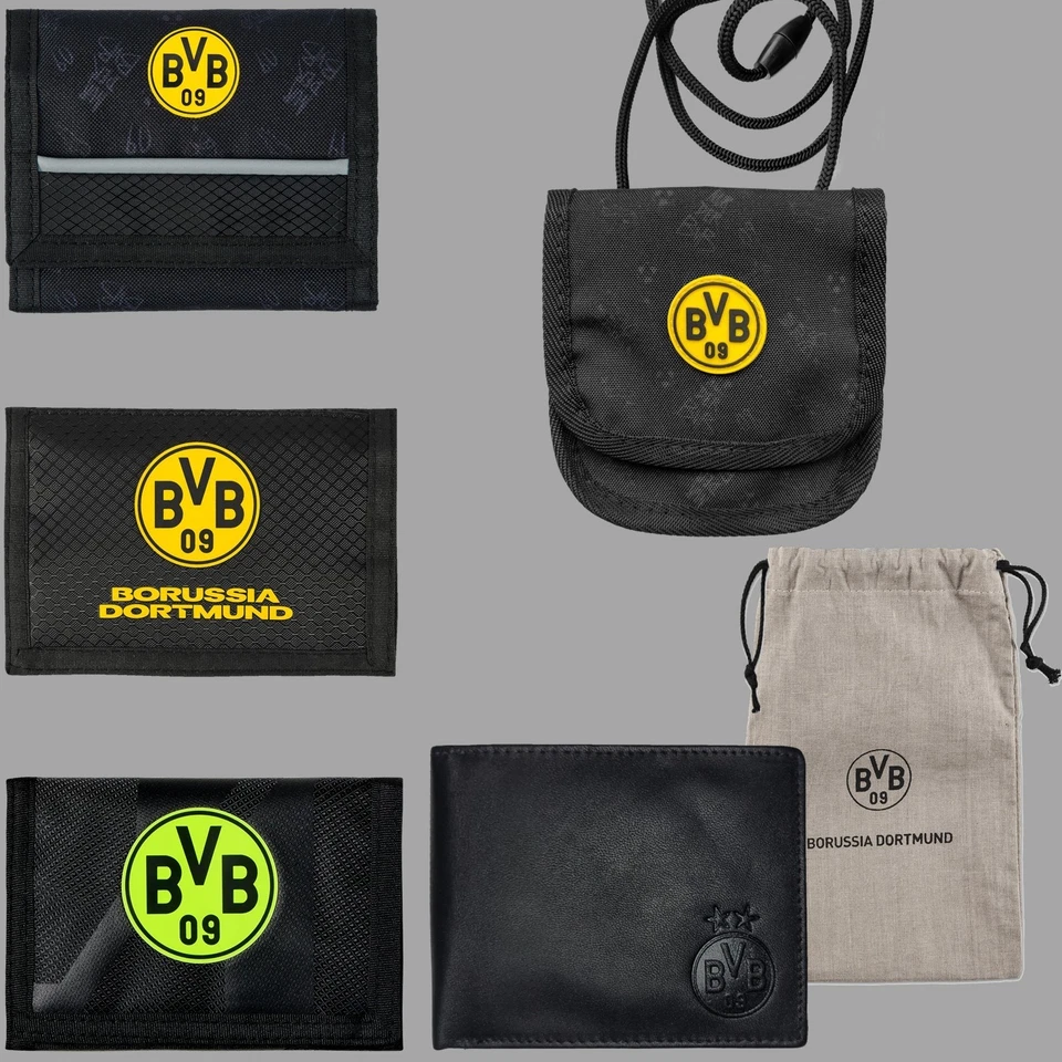 Geldbörse Borussia Dortmund Geldbeutel Börse Brustbeutel Kartenhülle Damen BVB - Bild 3 von 4
