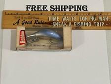 VINTAGE Heddon Magnum Tadpolly 9006 NPB Blue Chrome Blue Shiner IN BOX & PAPER