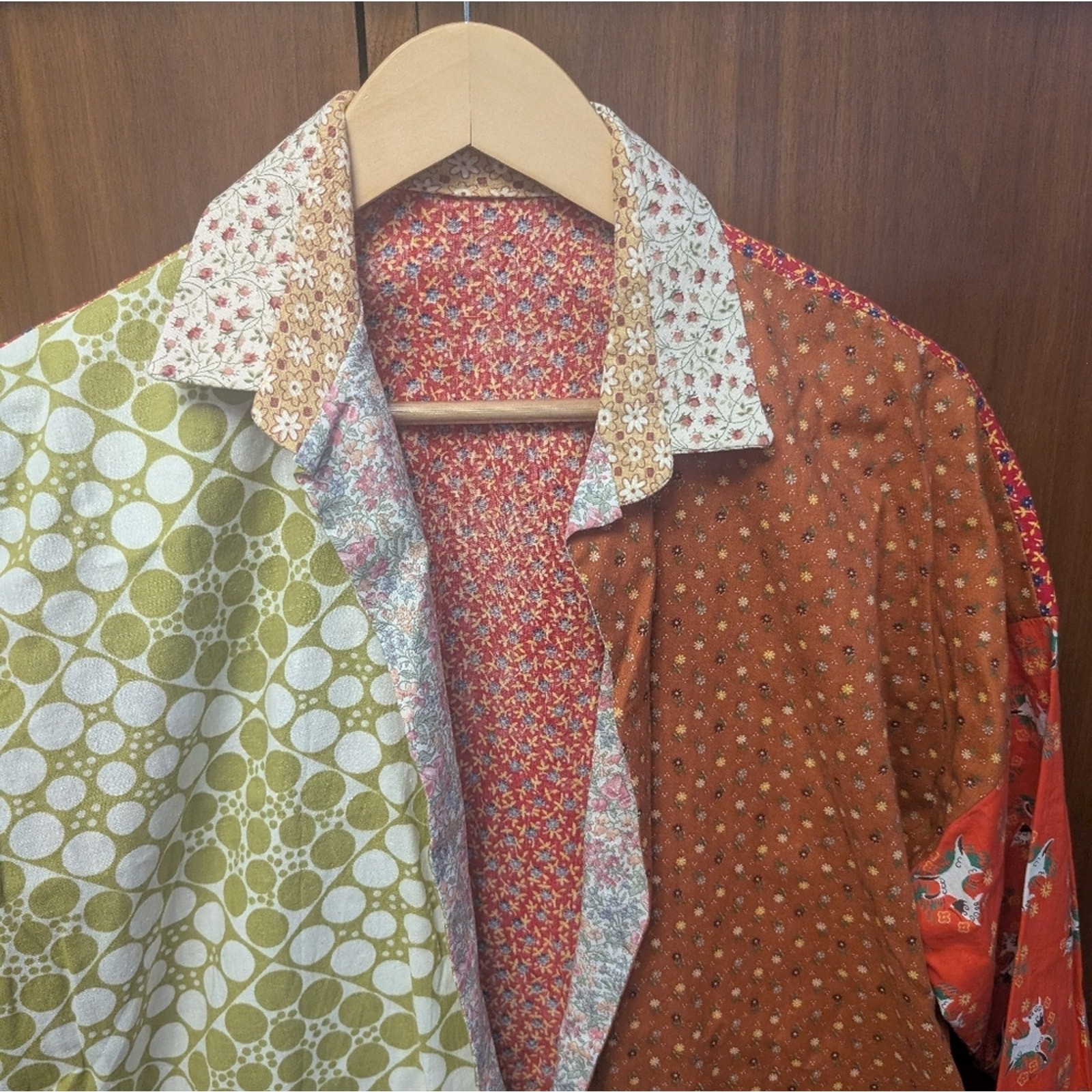 Handmade Cotton Patchwork Jacket - image 5