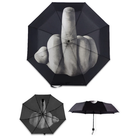 Wind Resistant Folding Automatic Umbrella Cool Middle Finger Auto Luxury Big Win