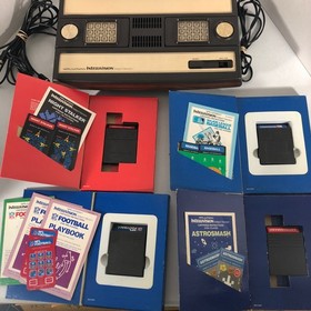 Mattel Electronics Intellivision Console Model 2609 & 10 Games TESTED WORKS