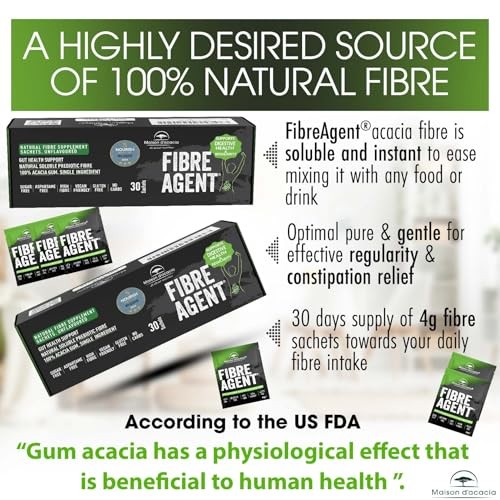 Fibre Supplement 30 Sachets. Natural Gut Health Award Winner. Soluble High Fiber - Picture 5 of 5