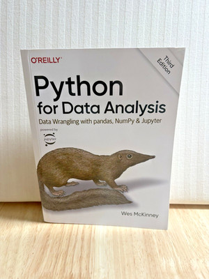 Python for Data Analysis Data Wrangling Third Edition Book O Reilly Wes McKinney