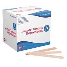 dynarex 5-1/2 Inch Length Tongue Depressor Unflavored NonSterile 1 Box 500/Box