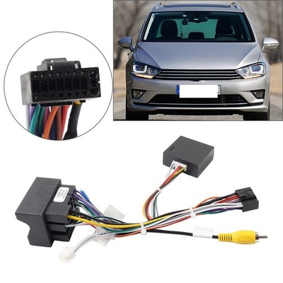 Audio-Player 16Pin Power Kabel Adapter mit Canbus Box für VW Golf 7 Passat