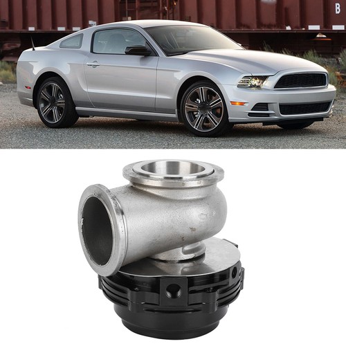 Ι Black Turbocharger Exhaust Valve External Wastegate Kit 1.7in Universal Car - Picture 12 of 12