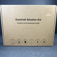 Cocktail Smoker Kit with Torch 6 Flavors Wood Chips for Whiskey & Bourbon Drink