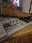 Merloco Men's Brown Leather Lace-Up Casual Sneakers Rubber Sole Round Toe 10 , — photo 5