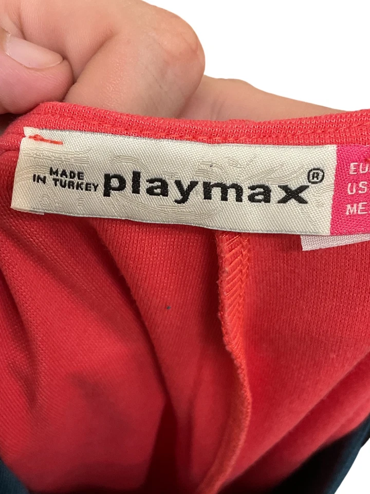 Playmax Colourblock Shift Dress Sleeveless Geometric Cotton Blend - Size M - Image 4 of 4