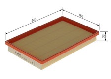 Filtre à air Mazda 929