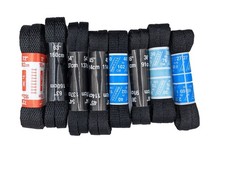 Black Flat Cotton and Nylon Athletic Shoe Laces 1 Pair